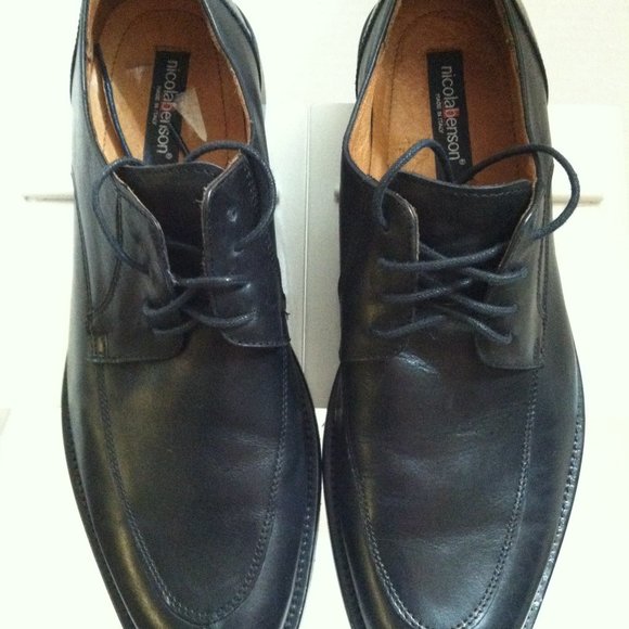NICOLA BENSON MENS PRE-OWNED BLACK LEATHER OXFORD DRESS SHOES SIZE: 10M main image 11
